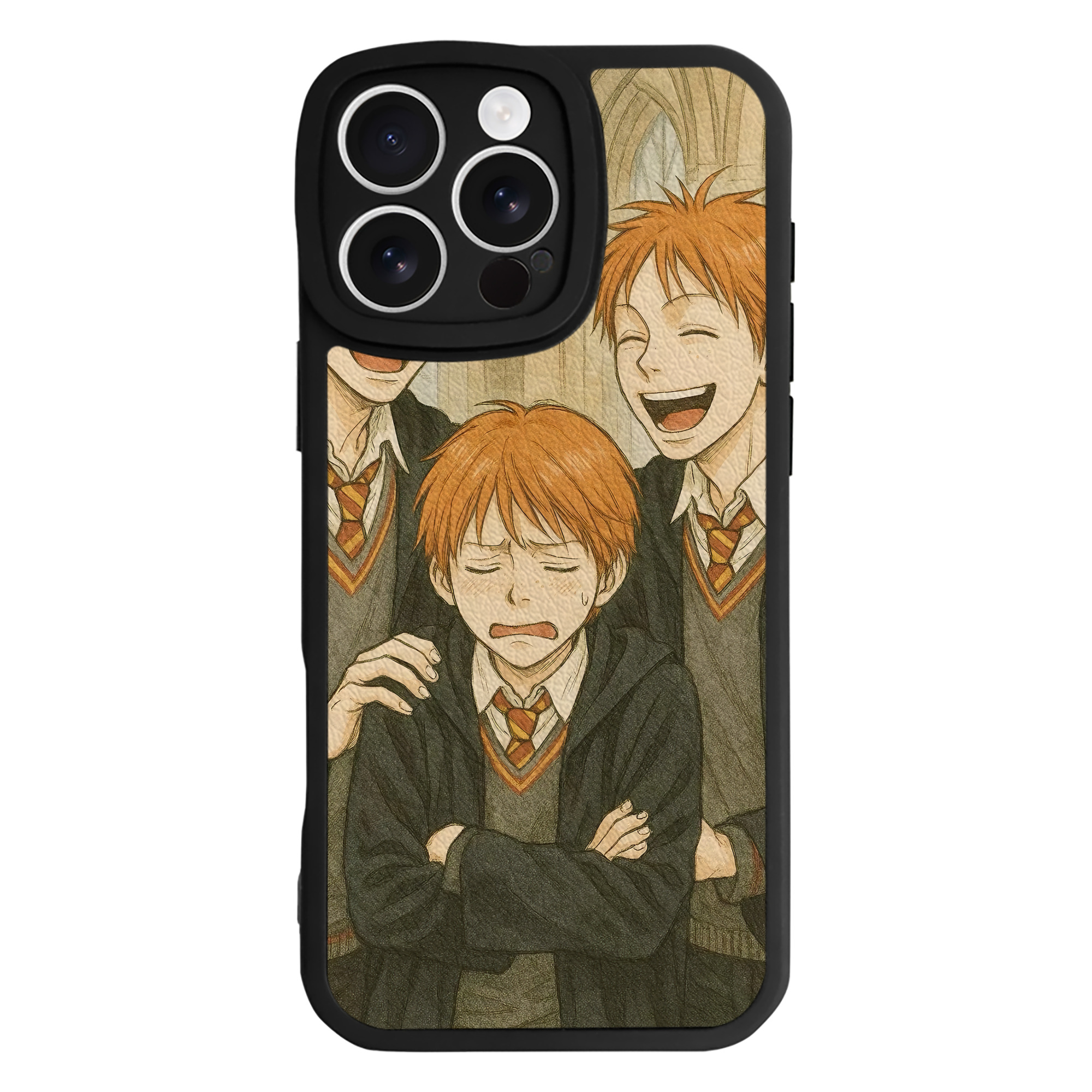 （画像用） Harry Potter ハリー・ポッターシリーズ 【iPhone 16シリーズ対応】シリコンスマホケース（レザー調） 材質：シリコン